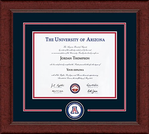 Church Hill Classics The University of Arizona - Lasting Memories Edition - Featuring Sierra Moulding - Officially Licensed - Diploma Size 11" x 8.5"