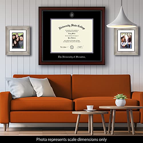 The University of Scranton - Officially Licensed - Silver Embossed Diploma Frame - Document Size 20" x 16"