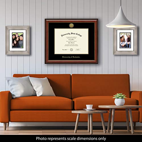 University of Rochester - Officially Licensed - PhD - Gold Medallion Diploma Frame - Document Size 16" x 12"